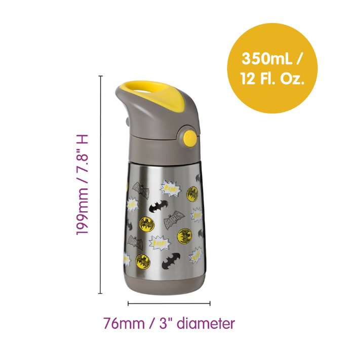 Batman by b.box - 350mL insulated drink bottle