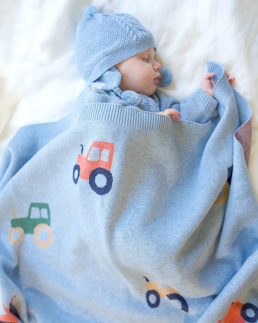 Toshi-Organic Blanket Mystical Tiny Tractors