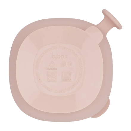 b.box-silicone bowl + lid - blush