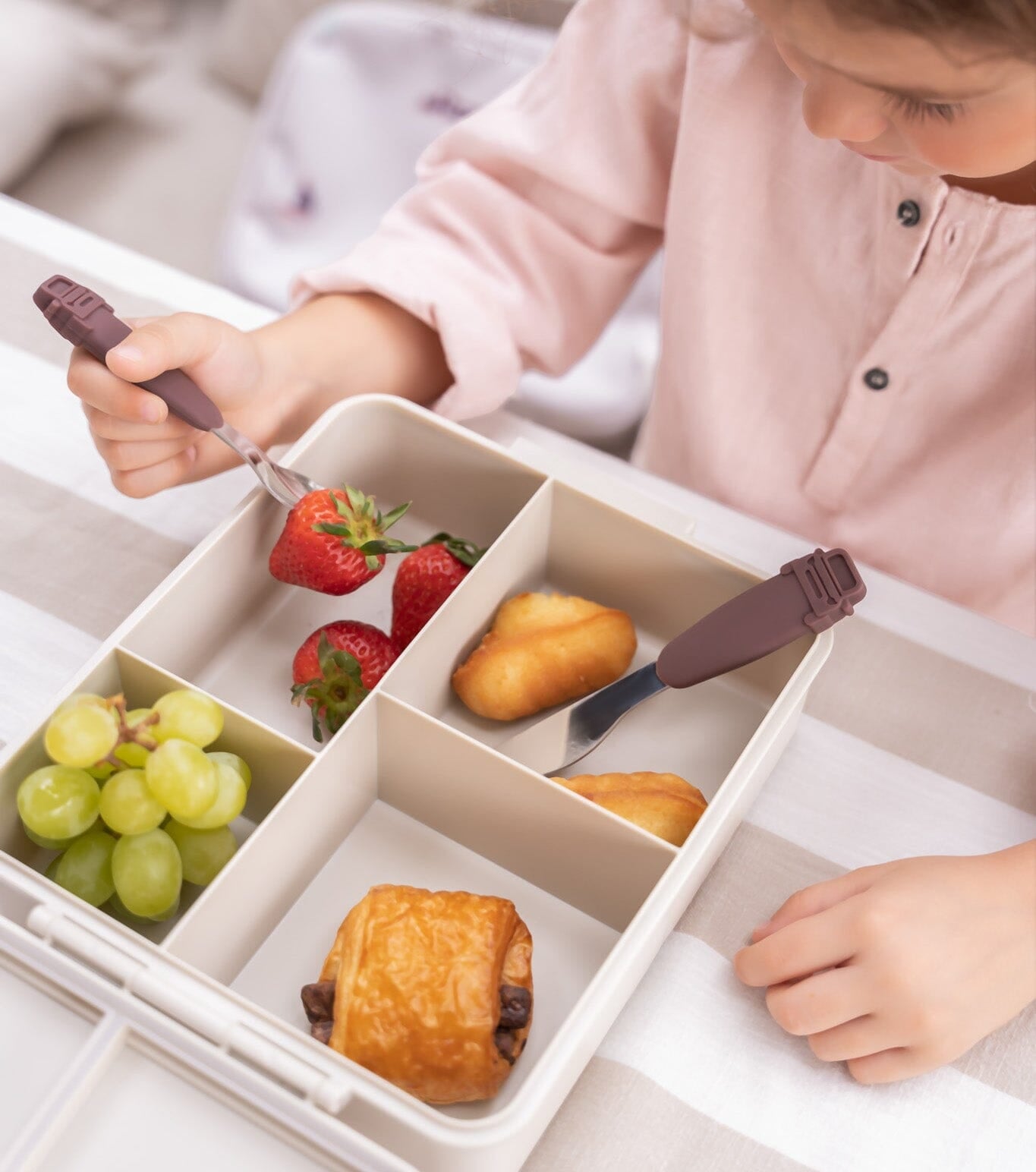 Citron-Grand Lunch Box - 4 Compartments - Vehicles + Food Jar