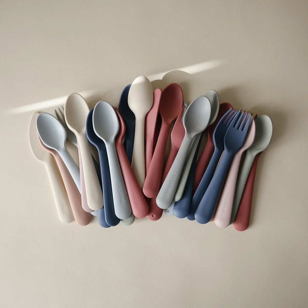 Mushie-Dinnerware Fork And Spoon Set