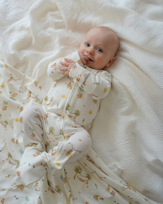 Bebe-BEAR ORGANIC LS ZIPSUIT