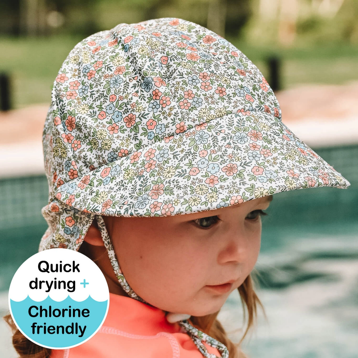 Bedhead hats-Swim Legionnaire Flap Beach Hat - Olivia