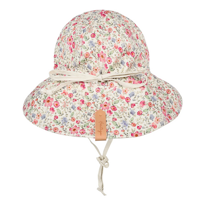 Bedhead hats-Wanderer' Panelled Bucket Sun Hat - Francesca / Flax