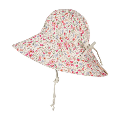Bedhead hats-Wanderer' Panelled Bucket Sun Hat - Francesca / Flax