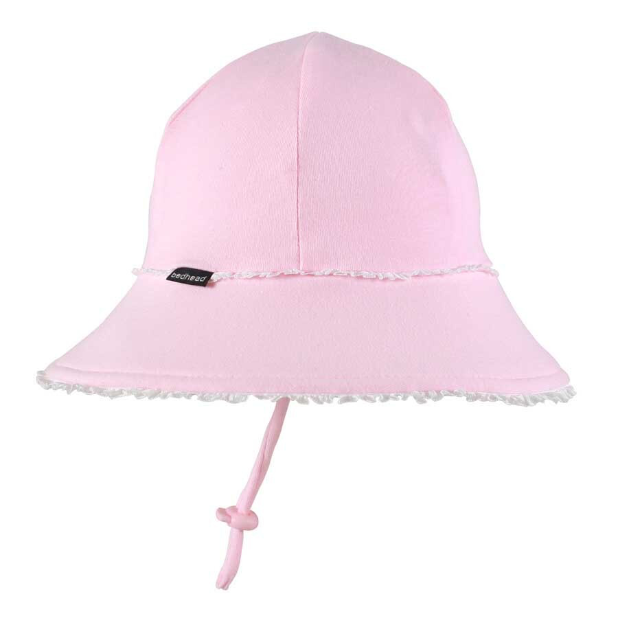 Bedhead hats-Toddler Bucket Hat - Blush Ruffle Trim