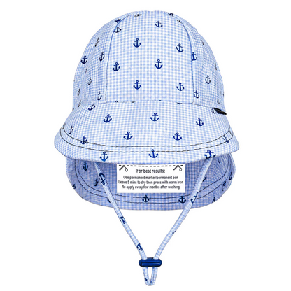 Bedhead hats -Swim Legionnaire Flap Beach Hat - Anchor