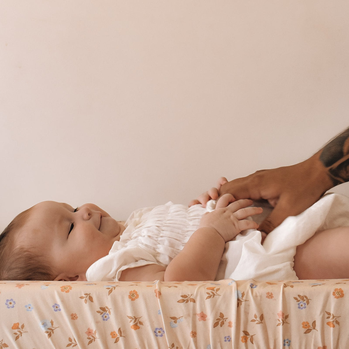 Fox&Fallow-Meadow Organic Fitted Bassinet Sheet/Change Pad Cover