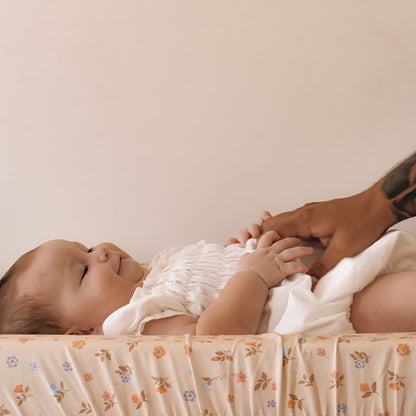 Fox&Fallow-Meadow Organic Fitted Bassinet Sheet/Change Pad Cover
