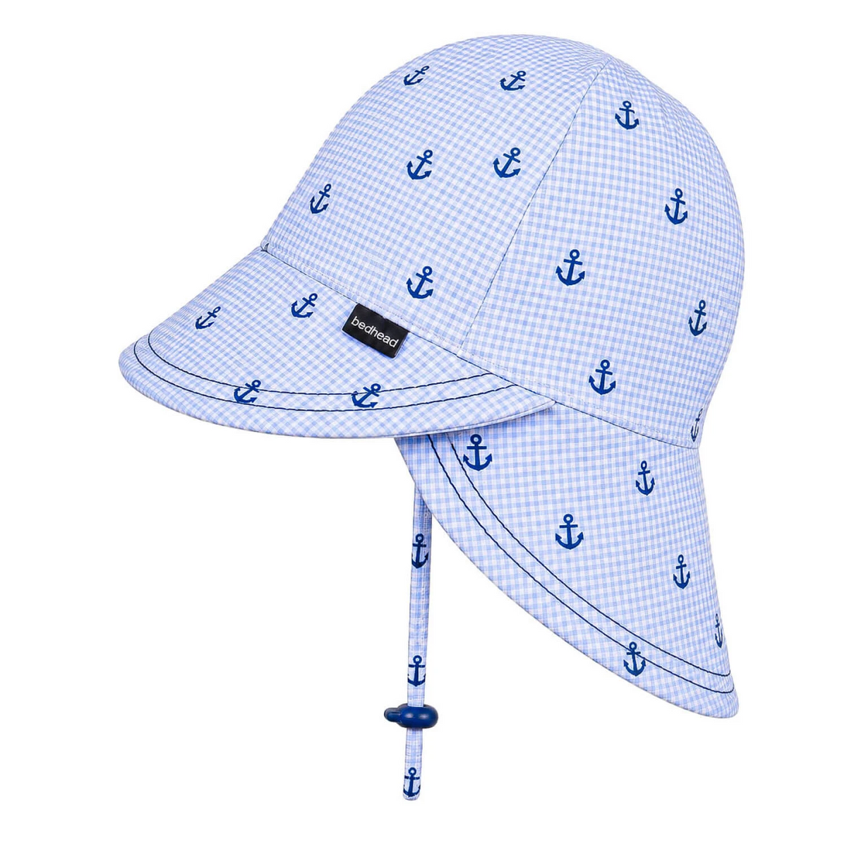 Bedhead hats -Swim Legionnaire Flap Beach Hat - Anchor