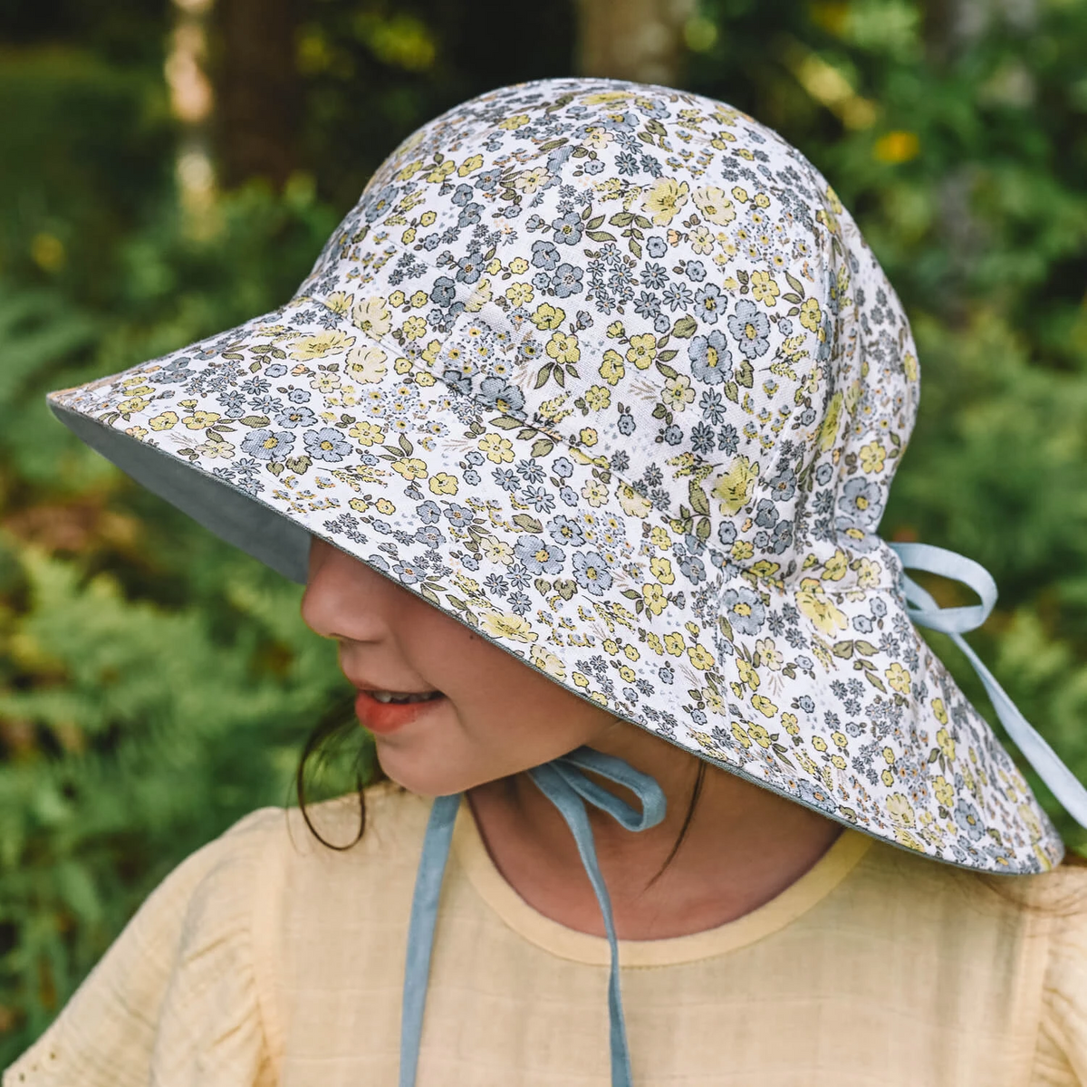 Bedhead hats-Wanderer' Panelled Bucket Sun Hat - Sabine / Skye