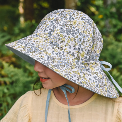 Bedhead hats-Wanderer' Panelled Bucket Sun Hat - Sabine / Skye