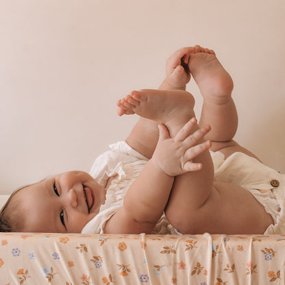 Fox&Fallow-Meadow Organic Fitted Bassinet Sheet/Change Pad Cover