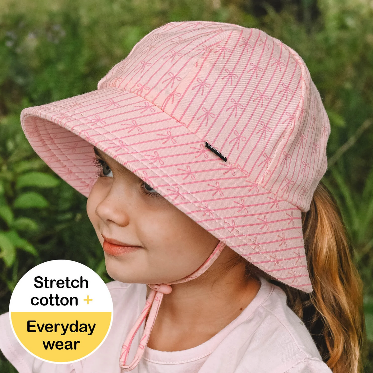 Bedhead hats-Ponytail Bucket Sun Hat - Ballerina