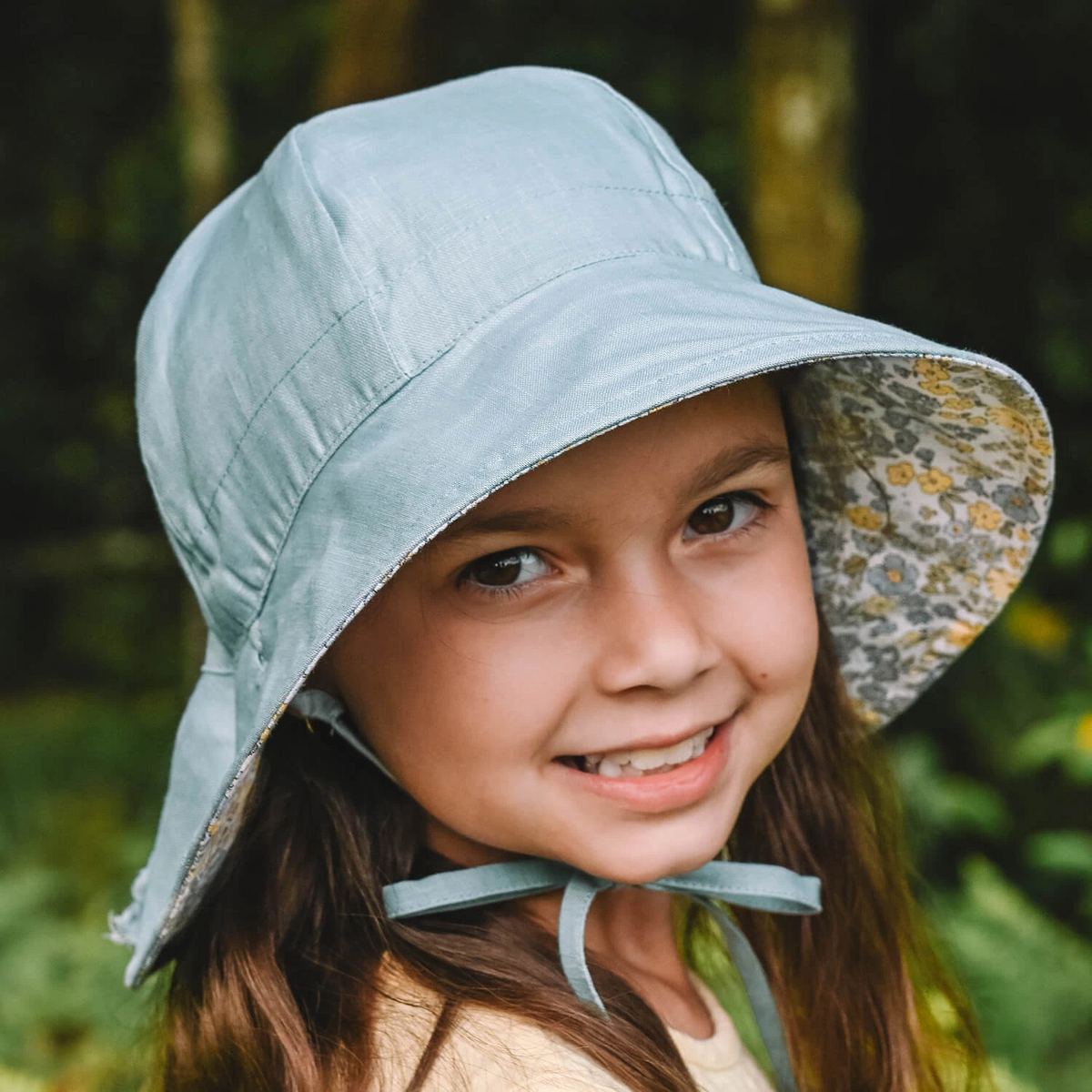 Bedhead hats-Wanderer' Panelled Bucket Sun Hat - Sabine / Skye