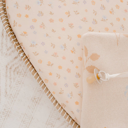 Fox&Fallow-Meadow Organic Fitted Bassinet Sheet/Change Pad Cover