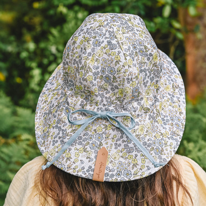 Bedhead hats-Wanderer' Panelled Bucket Sun Hat - Sabine / Skye