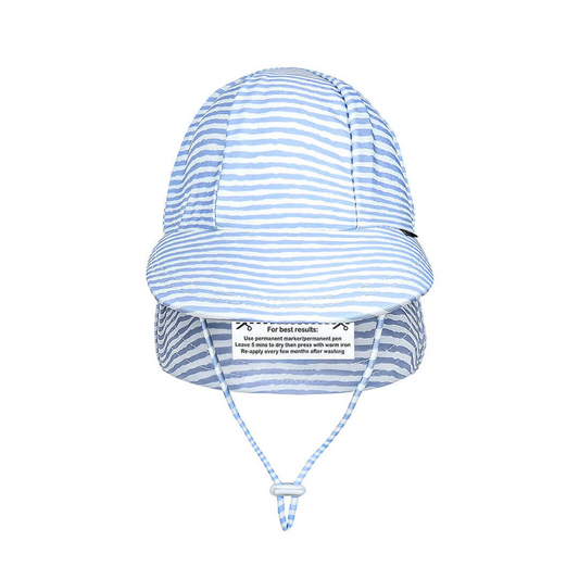 Bedhead hats-Kids Swim Legionnaire Flap Beach Hat - Stevie Stripe