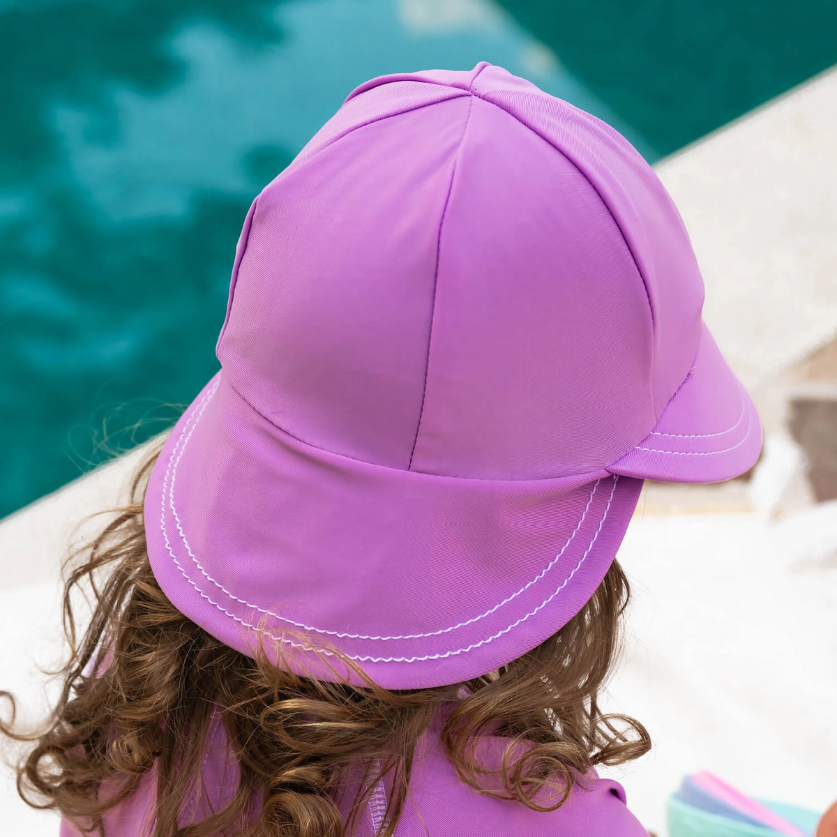 Bedhead hats-Swim Legionnaire Flap Beach Hat - Bubblegum