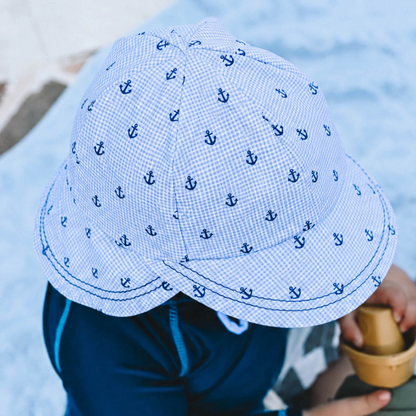 Bedhead hats -Swim Legionnaire Flap Beach Hat - Anchor
