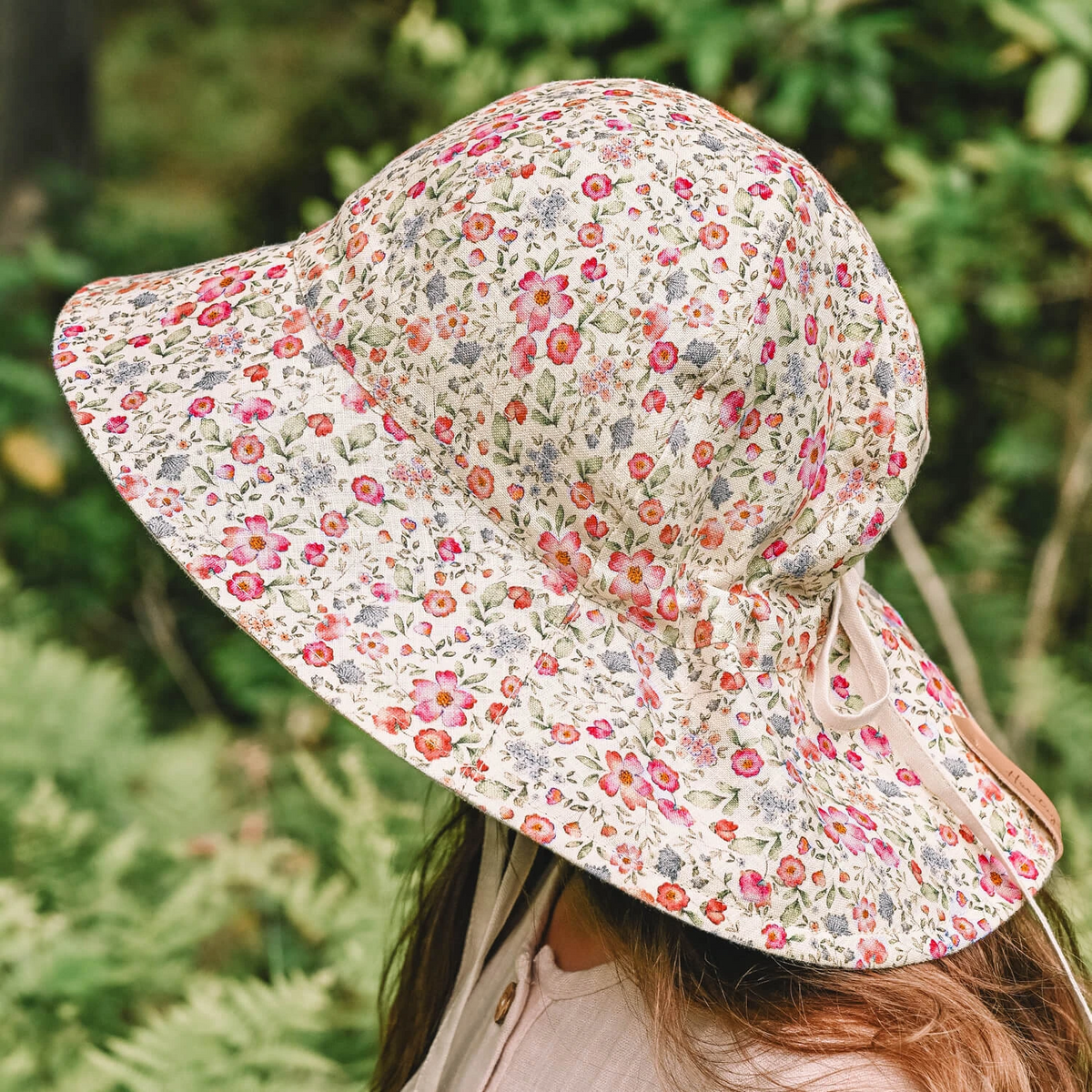 Bedhead hats-Wanderer' Panelled Bucket Sun Hat - Francesca / Flax