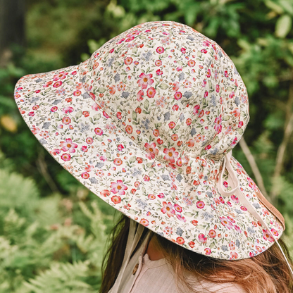 Bedhead hats-Wanderer' Panelled Bucket Sun Hat - Francesca / Flax