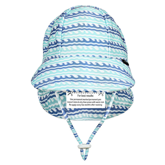 Bedhead hats-Swim Legionnaire Flap Beach Hat - Riptide