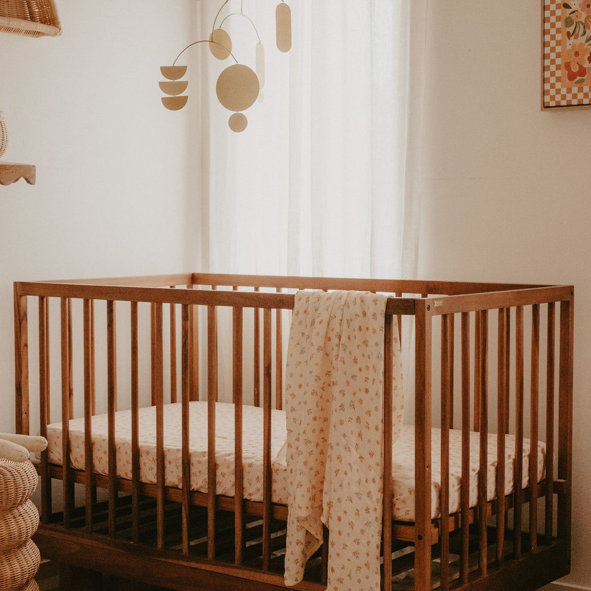Fox&Fallow-Meadow Organic Fitted Cot Sheet