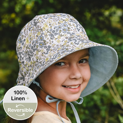 Bedhead hats-Wanderer' Panelled Bucket Sun Hat - Sabine / Skye