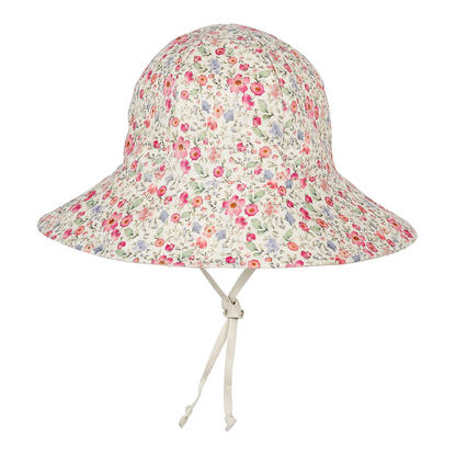 Bedhead hats-Wanderer' Panelled Bucket Sun Hat - Francesca / Flax