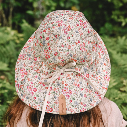 Bedhead hats-Wanderer' Panelled Bucket Sun Hat - Francesca / Flax