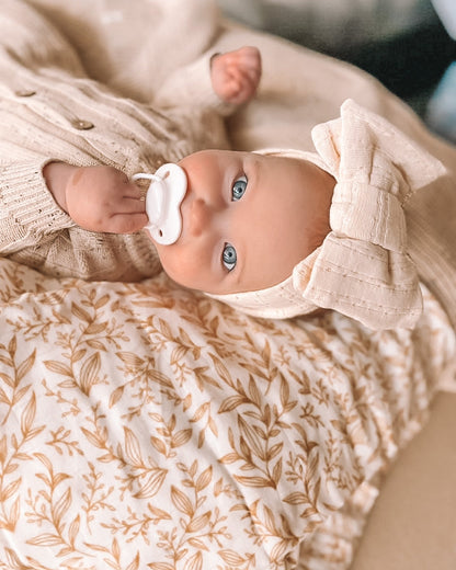 Fox&Fallow-Golden Vines Organic Muslin Wrap Swaddle