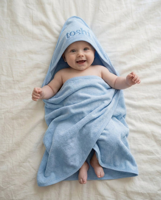 Toshi-Hooded Baby Bath Towel Yummy UPF 50+