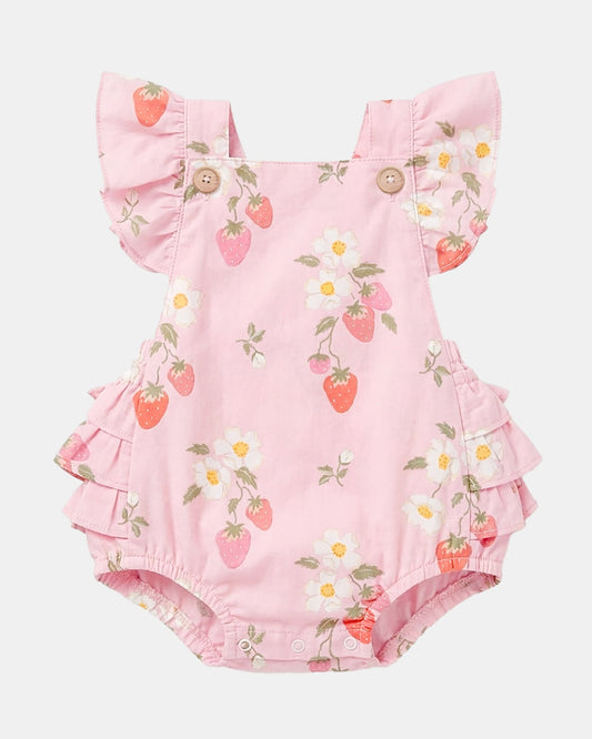 Toshi-Baby Romper Strawberry Fields