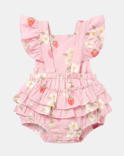 Toshi-Baby Romper Strawberry Fields