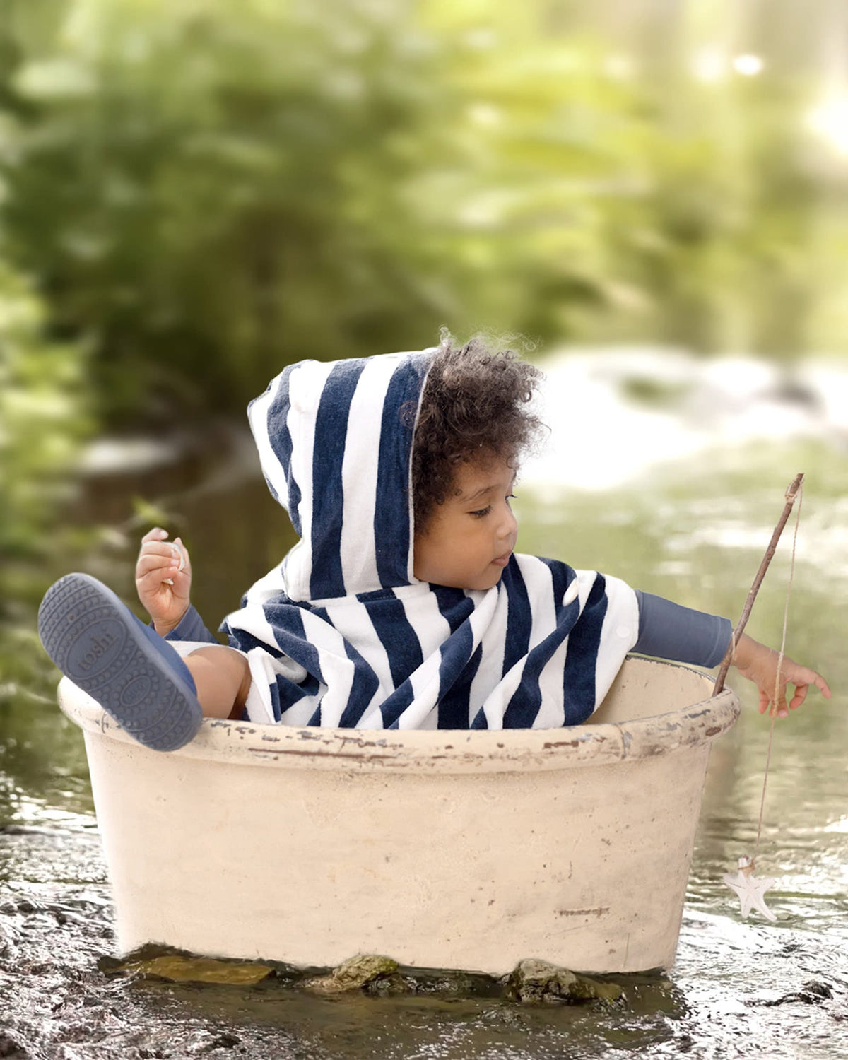 Toshi-Hooded Towel Beachcomber Moonlight