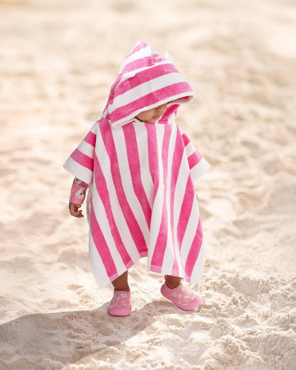Toshi-Hooded Towel Beachcomber Watermelon
