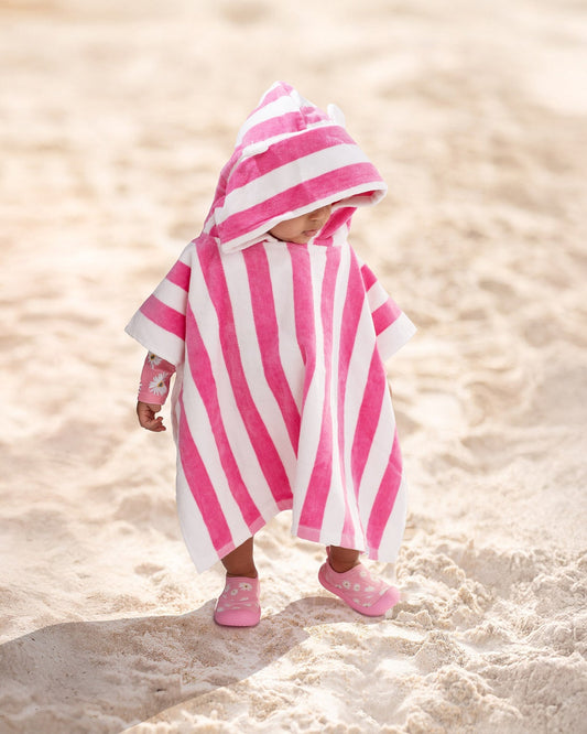 Toshi-Hooded Towel Beachcomber Watermelon