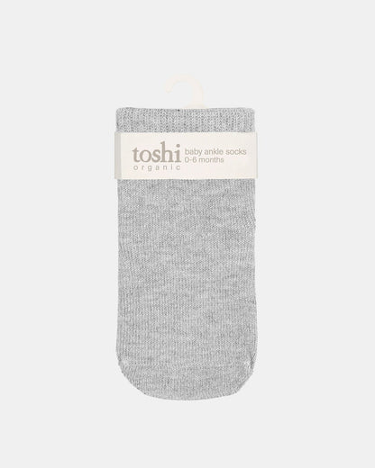 Toshi-Organic Socks Ankle Dreamtime Ash
