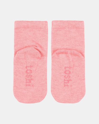 Toshi-Organic Socks Ankle Dreamtime Carmine