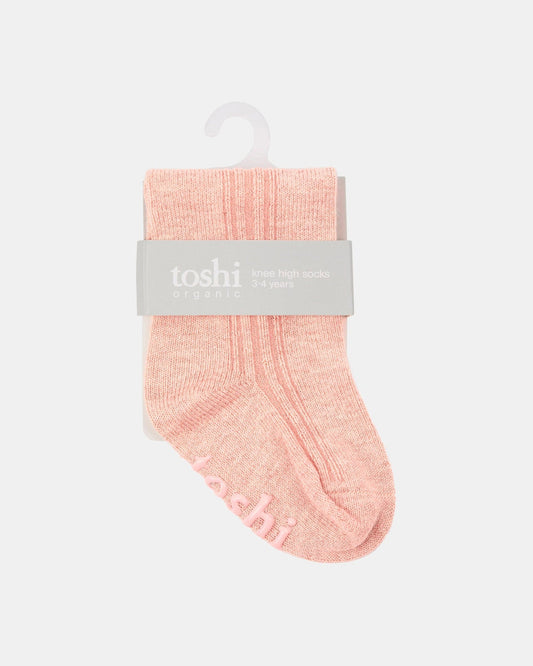 Toshi-Organic Socks Knee Dreamtime Blossom