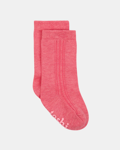 Toshi-Organic Socks Knee Dreamtime Fuschia
