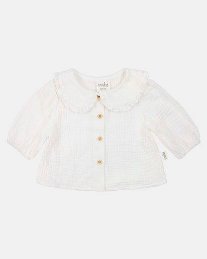 Toshi-Baby Blouse Peter Pan Cream
