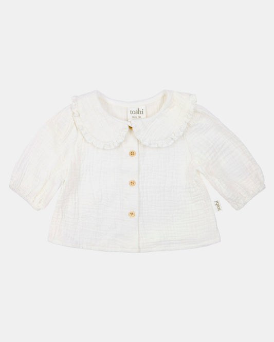 Toshi-Baby Blouse Peter Pan Cream