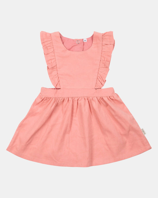 Toshi-Baby Pinafore Corduroy Quincy Dusty Rose