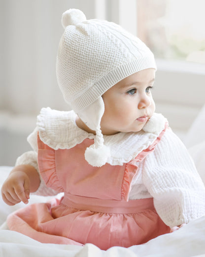 Toshi-Baby Pinafore Corduroy Quincy Dusty Rose
