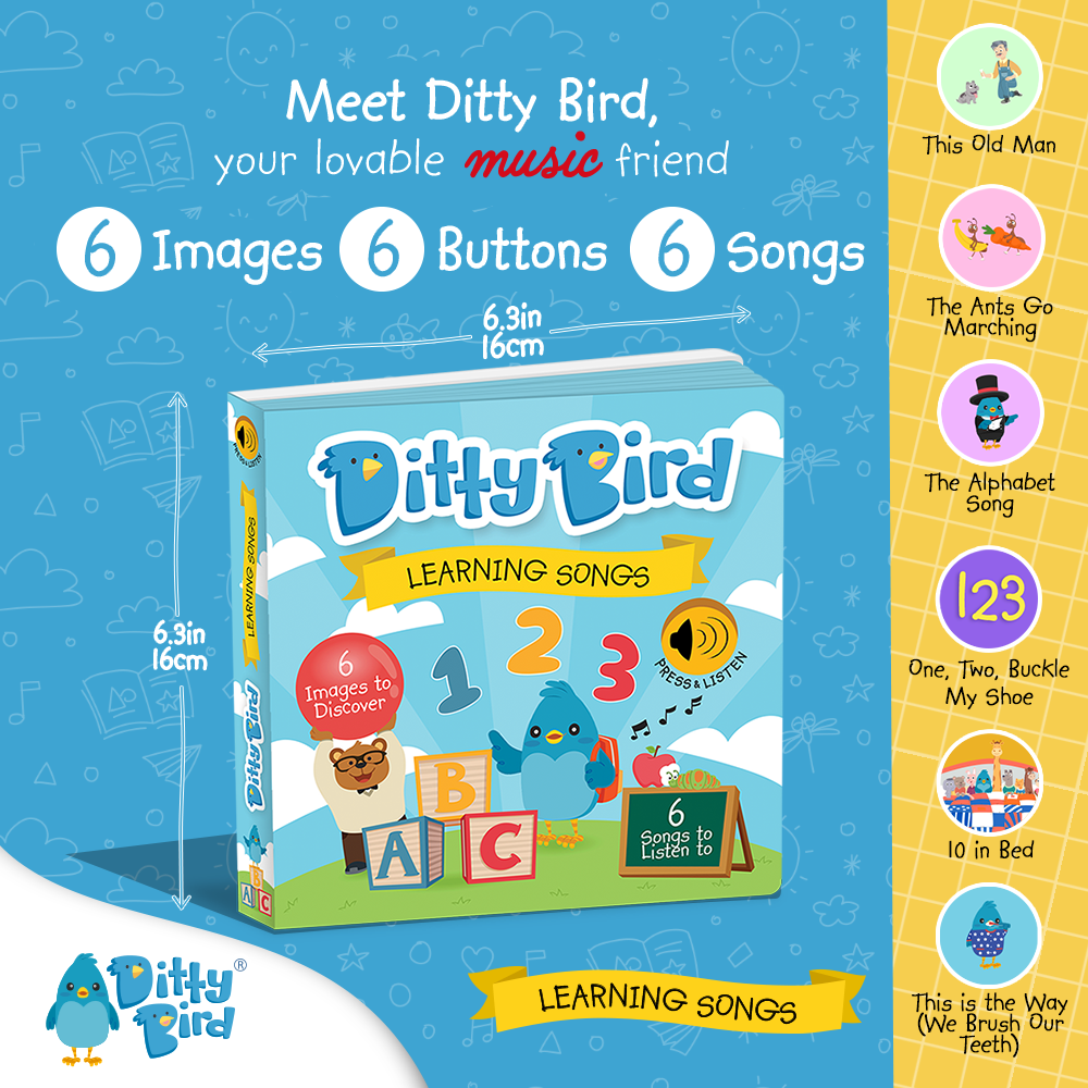 Ditty Bird-Learning Songs | USB-C Rechargeable