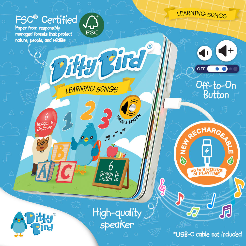 Ditty Bird-Learning Songs | USB-C Rechargeable