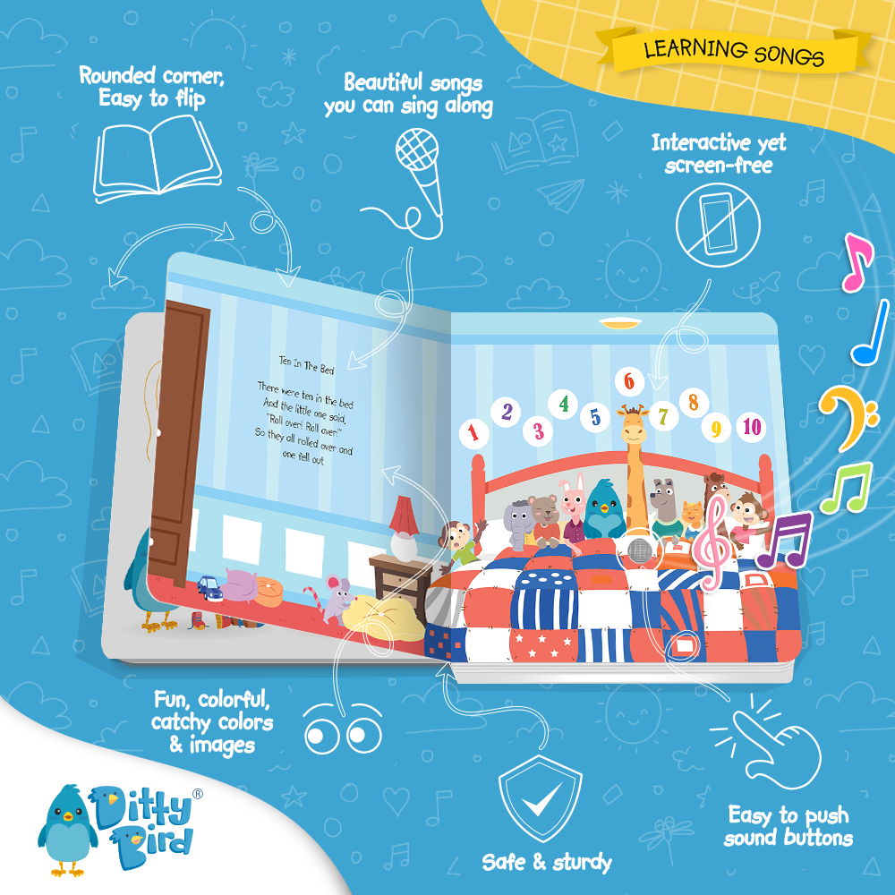 Ditty Bird-Learning Songs | USB-C Rechargeable