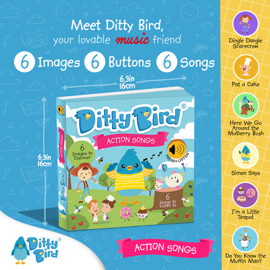 Ditty Bird-Action Songs | USB-C Rechargeable